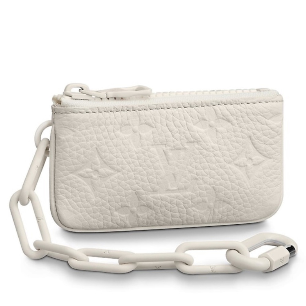 LOUIS VUITTON— Virgil Albloh White Chain Key Pouch